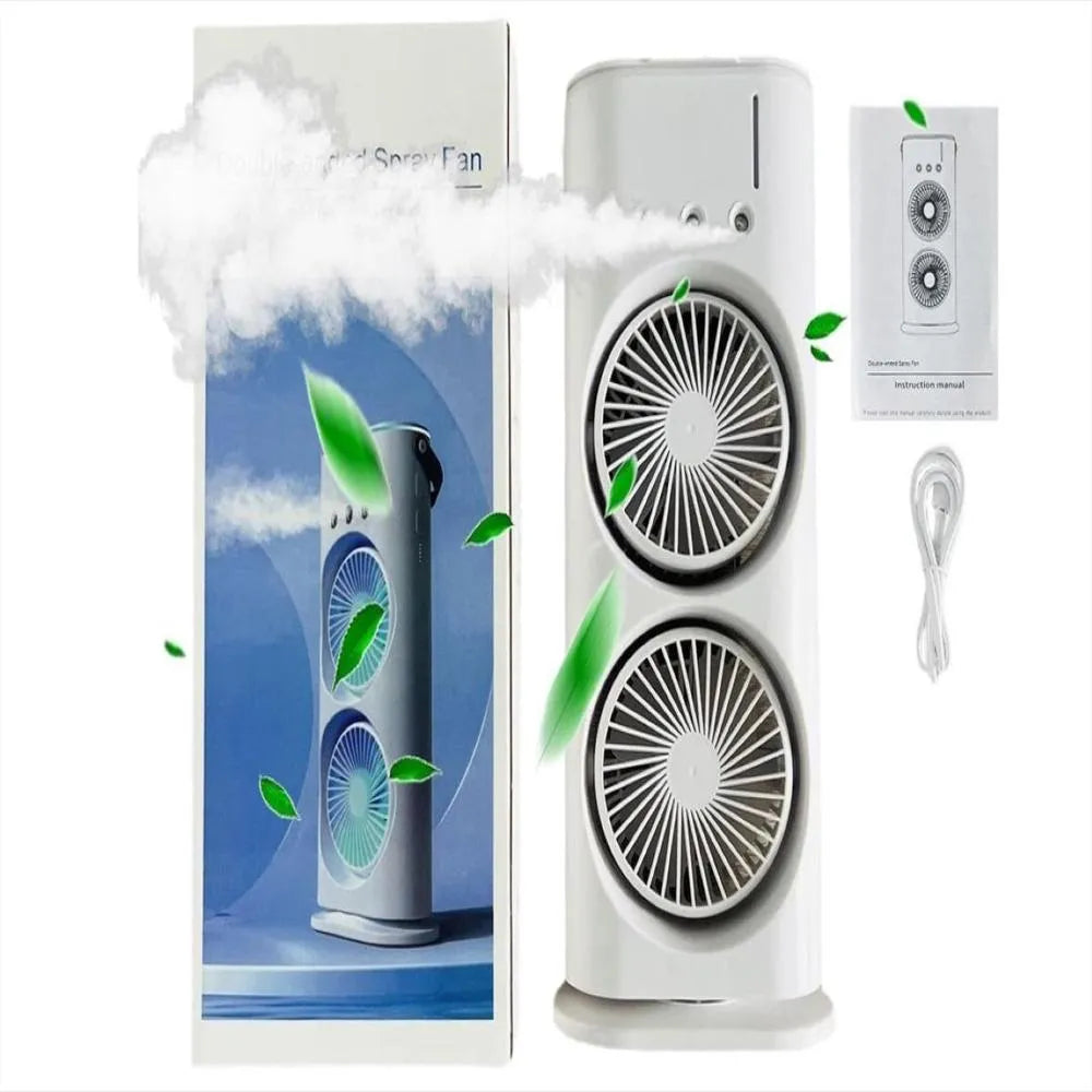 Ventilador Portatil Doble Luces Led G