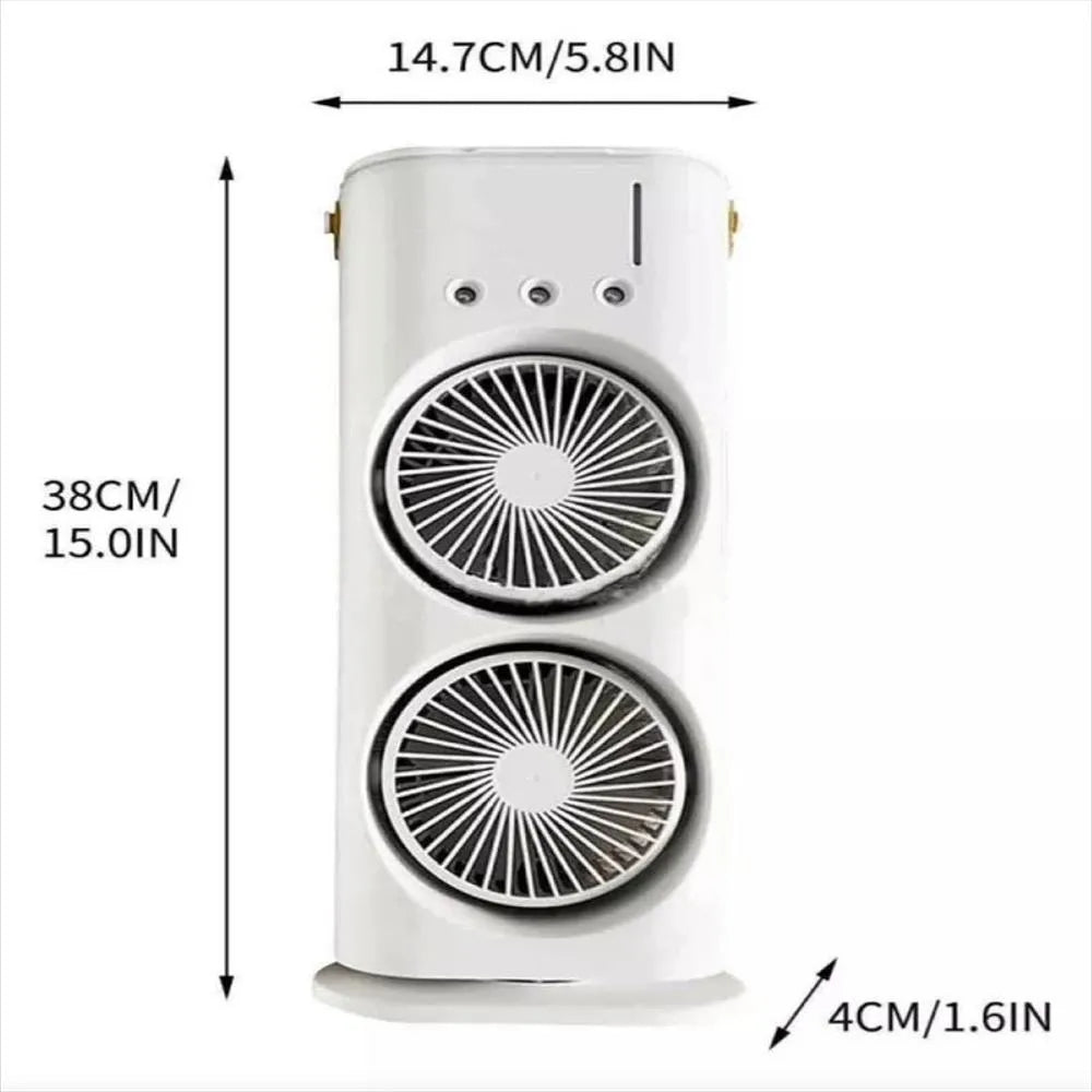 Ventilador Portatil Doble Luces Led G